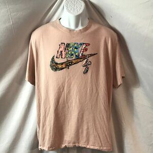 Nike Kool Wacky All About The Wood Graphic Athletic Sport Cut Tee Shirt